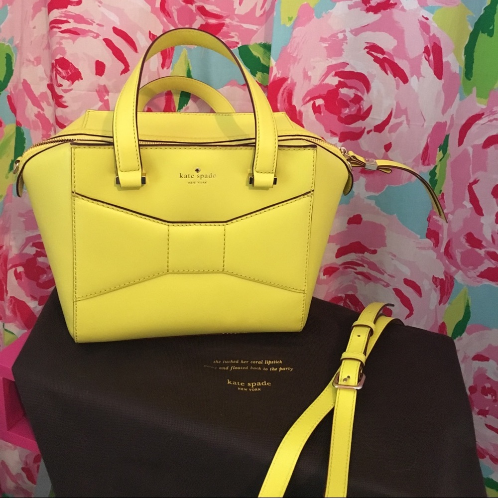 Ultra Rare YELLOW Kate Spade Small Beau